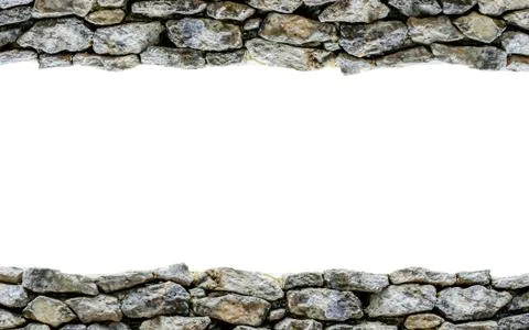 Stone horizontal frame Stock Photos