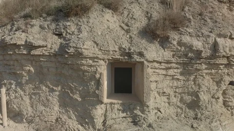 Stone House Drone Pull Out  Stock Footage 103374949