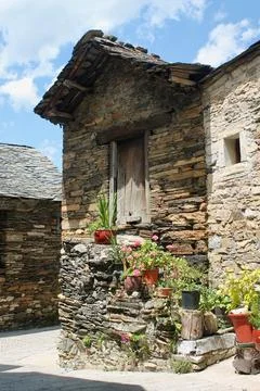 Stone house Stock Photos