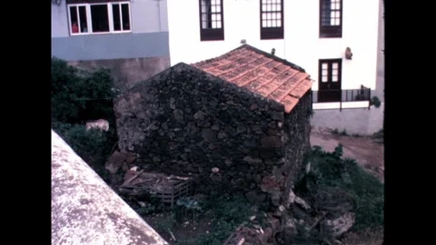 Stone House in Town Stock Footage 278217161