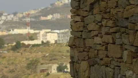 Stone houses Stock Footage 112784005