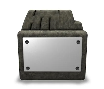 Stone html tag on socket - 3d illustration Stock Illustration