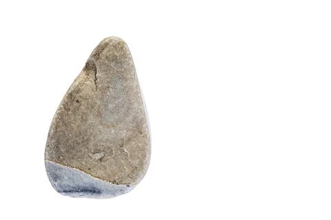 Stone of irregular shape and two colors clearly marked Stock Photos