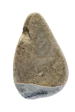 Stone of irregular shape and two colors clearly marked Stock Photos