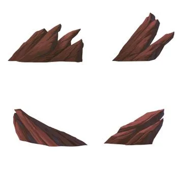 Stone isolated on white background. Stock Illustration