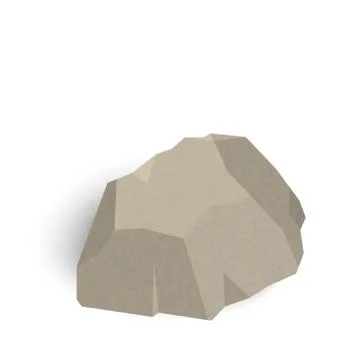 Stone isometric isolated on white background. Vector illustration. 스톡 일러스트