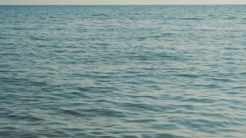 Stone jumping in the sea Stock Footage 94928893