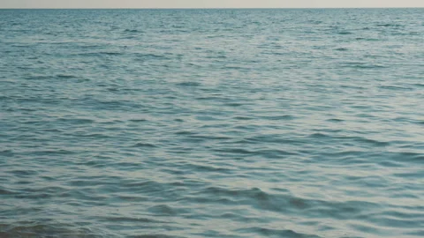 Stone jumping in the sea Stock Footage 94929157