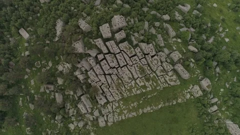 Stone labyrinth Stock Footage