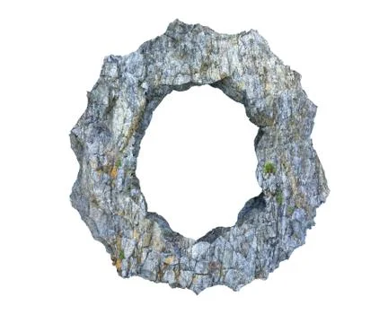 Stone letter O Ilustración de archivo