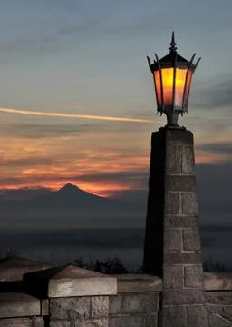 Stone light post Stock Photos
