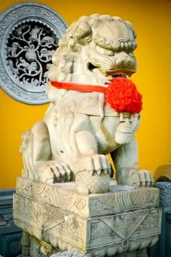 Stone lion Stock Photos