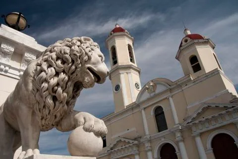 Stone lion Stock Photos