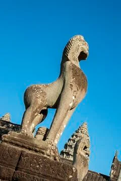 Stone lion 写真素材