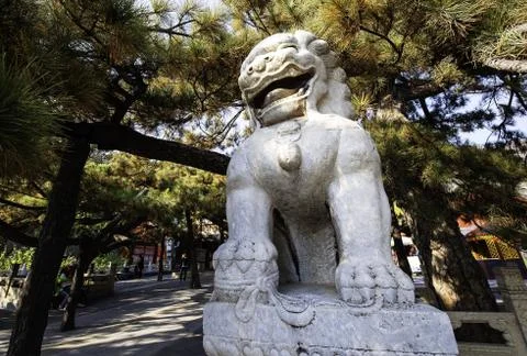 Stone lion Stock Photos