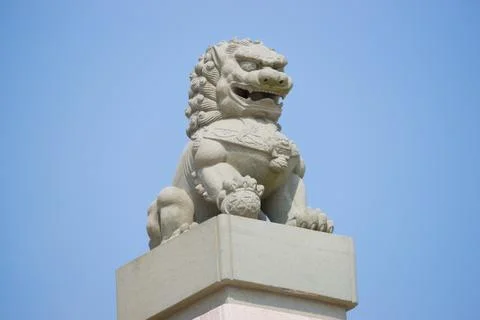 Stone lion Stock Photos