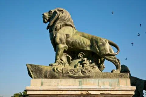 Stone lion Stock Photos
