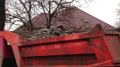 Stone of loading the car Stock Footage 70517784