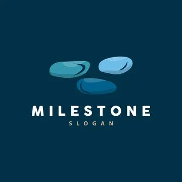 Stone Logo, Premium Elegant Design, Stone Balance Vector, Stepping Rock Wal.. Stock Illustration