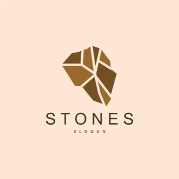 Stone Logo, Premium Elegant Design, Stone Balance Vector, Stepping Rock Wal.. Stock Illustration