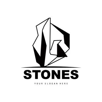 Stone Logo, Vector Stone Modern With Geometry Line Style, Design For Aesthe.. Stock Illustration