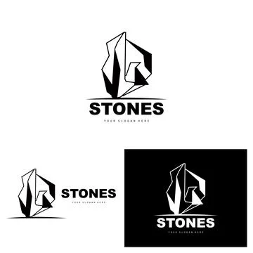 Stone Logo, Vector Stone Modern With Geometry Line Style, Design For Aesthe.. Stock Illustration