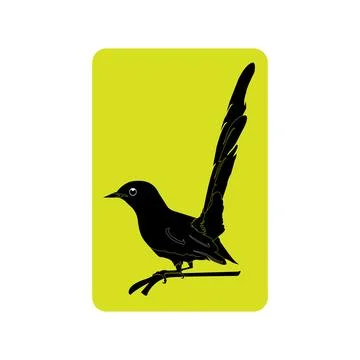 Stone magpie,icon Illustrazione stock