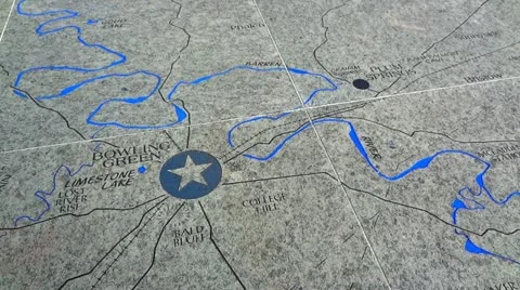 Stone Map Bowling Green 1 HD College Street Bridge Stock Footage 12316371