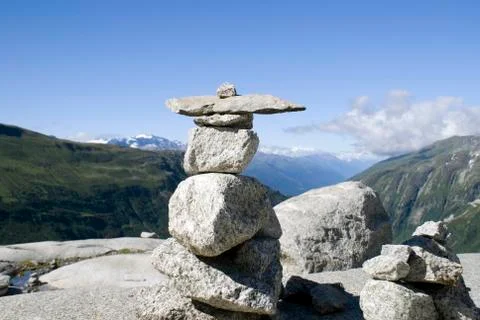 Stone marker Stock Photos