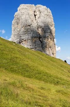 Stone in the meadow Stock Photos