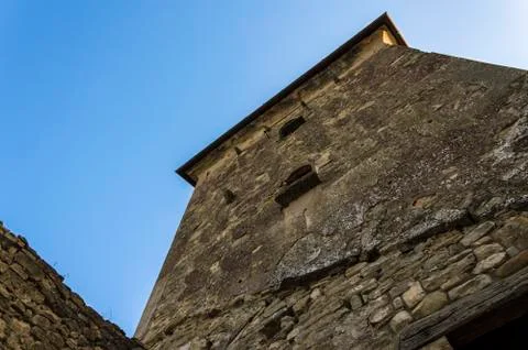 Stone medieval tower Stock Photos