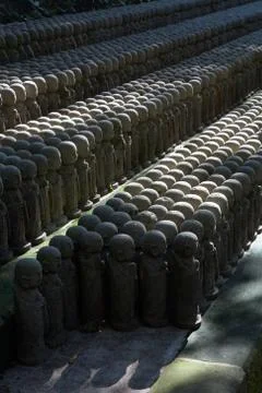 Stone monks statues Stock Photos