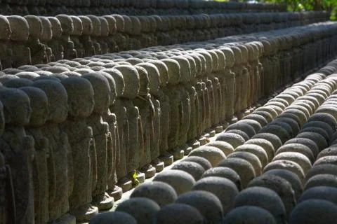 Stone monks statues Stock Photos