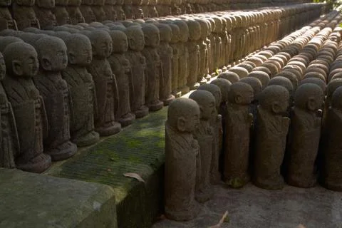 Stone monks statues Stock Photos