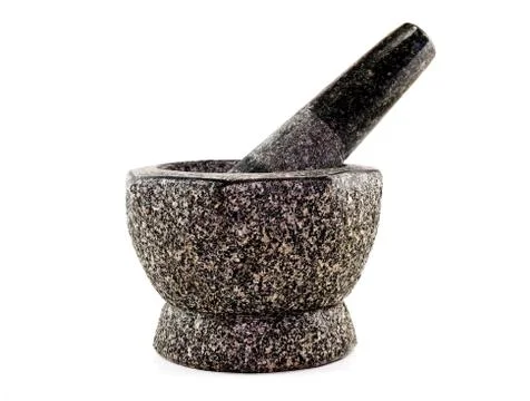 Stone mortar Foto stock