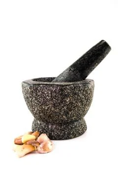 Stone mortar Stock Photos