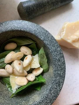 Stone mortar Stock Photos