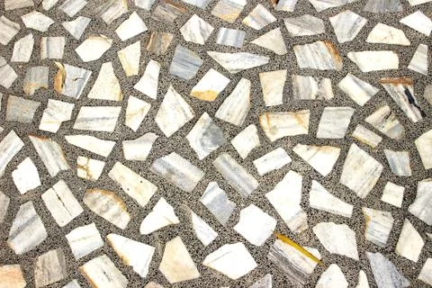 Stone Mosaic Floor Pattern Stock Photos