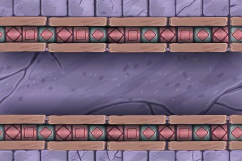 Stone mosaic seamless pattern, marble vector geometric abstract texture Stock Illustration