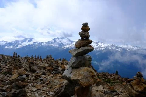 Stone mound Stock Photos