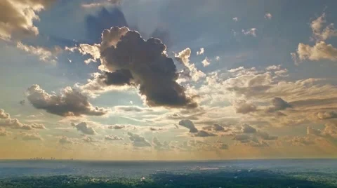 Stone mountain on a bright cloudy day Stock Footage 55020053