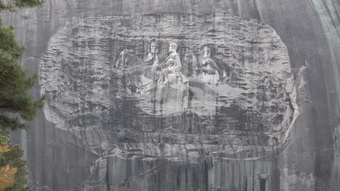 Stone Mountain Confederate Memorial Video stock 119887760