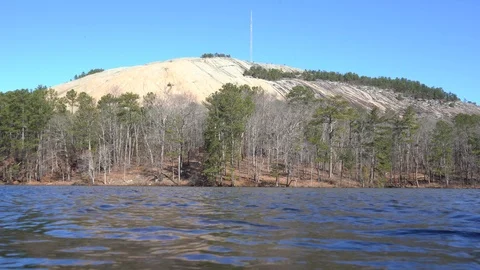 Stone Mountain Lake Video stock 124753621