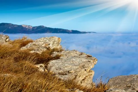 Stone in mountains Stock Photos