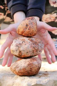 Stone in the mountains Stock Photos