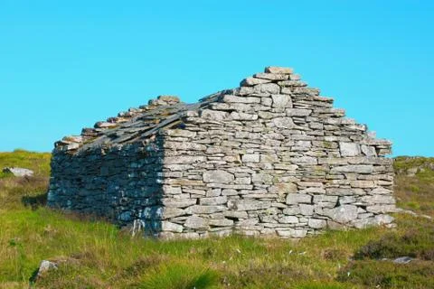 Stone old barn Stock Photos