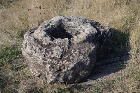 Stone old well. Stock Photos