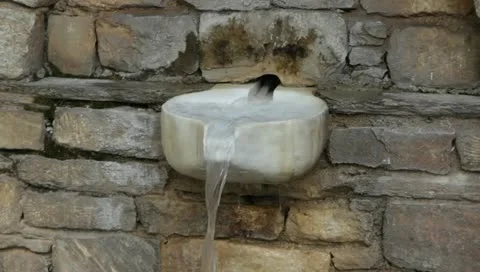 Stone outdoor tap Stock-Footage 10700614