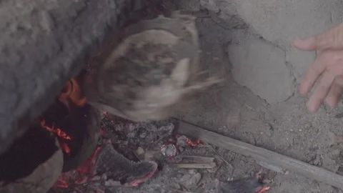 Stone Oven SLOWMO RAW 1 Vídeo Stock 95309376