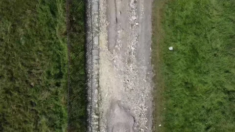 Stone Path Aerial 4k Stock Footage 161112502